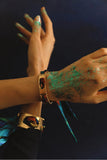 Bracelet Diva - ruban Eau turquoise