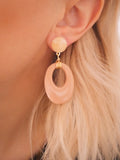 Boucles d’oreilles Ola Vieux rose