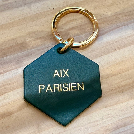 Porte-clés en cuir Aix parisien