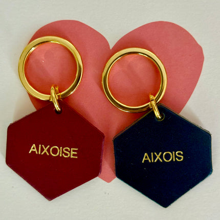 NEW Porte-clés en cuir Aixoise