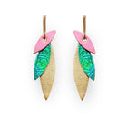 Boucles d’oreilles créoles Josefa Rose turquoise (exclu boutique)