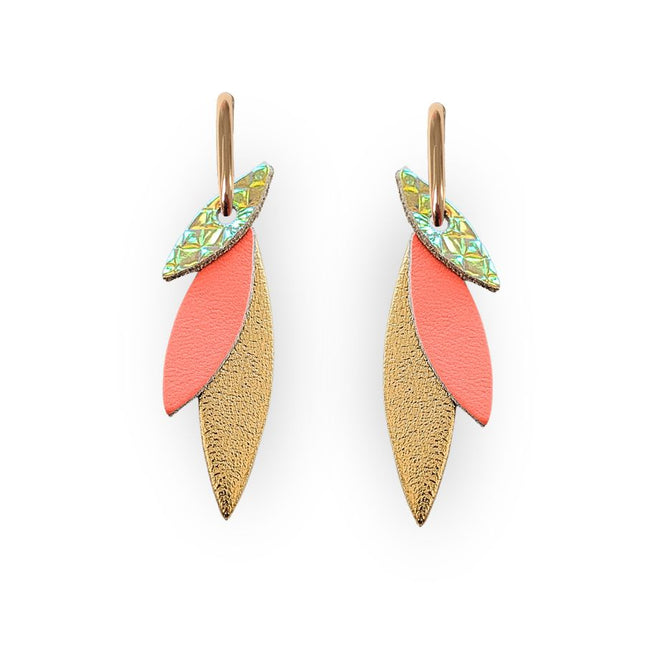 Boucles d’oreilles créoles Josefa Abricot holo