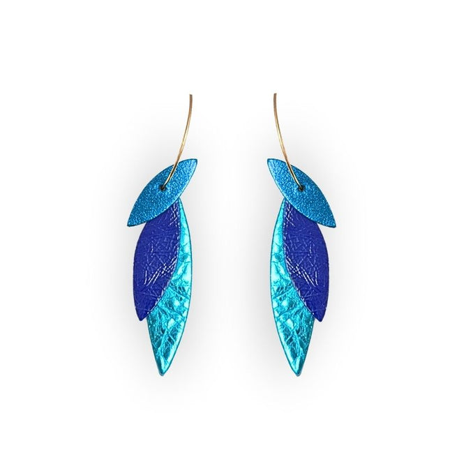 NEW Boucles d’oreilles créoles Josefa Les bleues