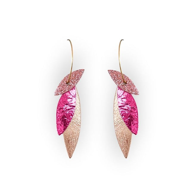 NEW Boucles d’oreilles créoles Josefa Les rosés