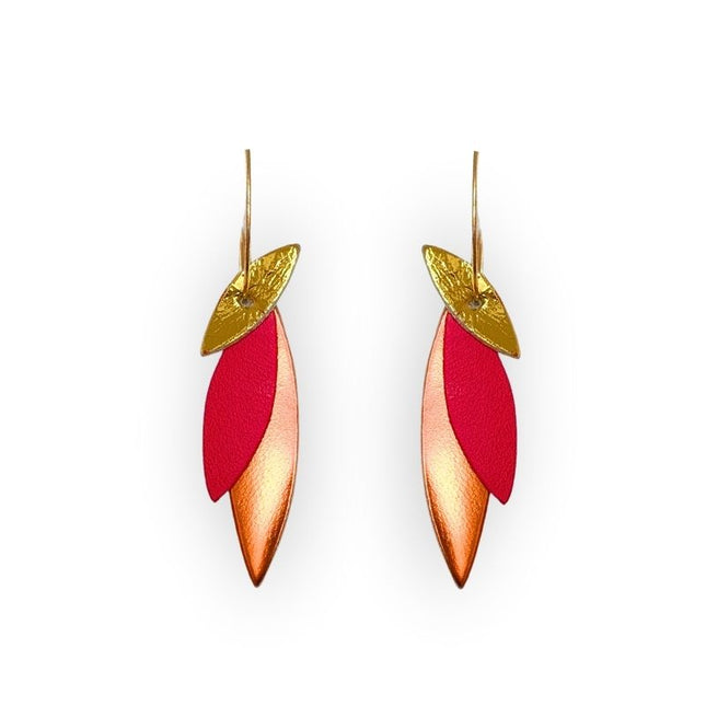 NEW Boucles d’oreilles créoles Josefa Rouge cuivré
