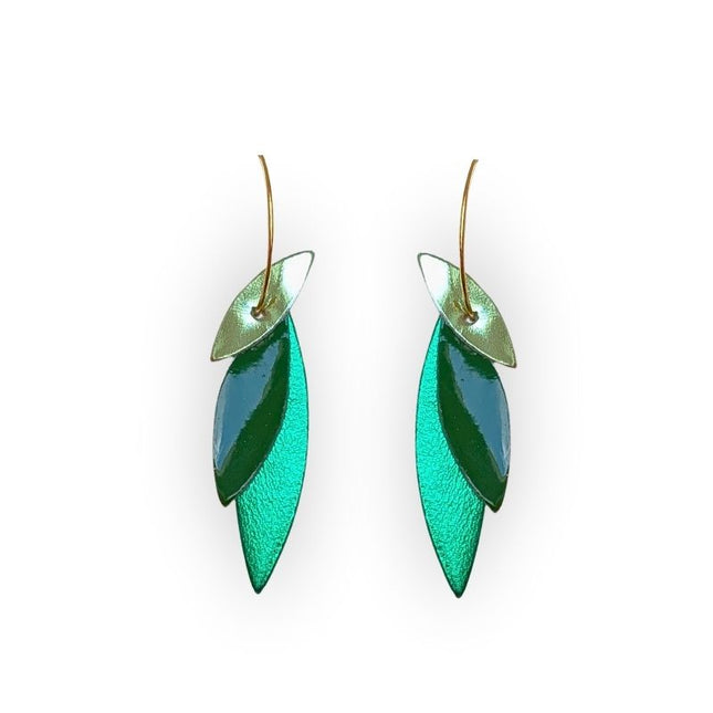 NEW Boucles d’oreilles créoles Josefa Les verts