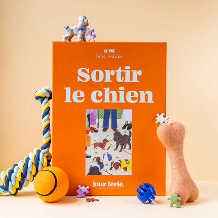 Puzzle 1000 pièces Sortir le chien