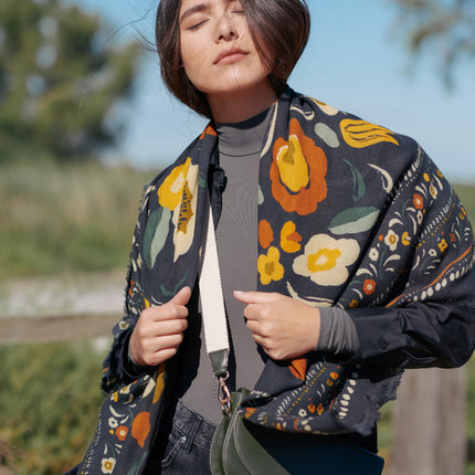 NEW Foulard Balkan Noir