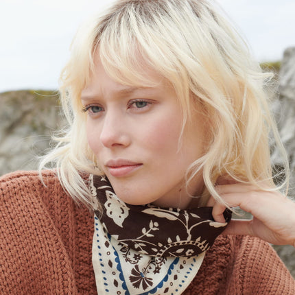 NEW Foulard Indiennes Chocolat (small)