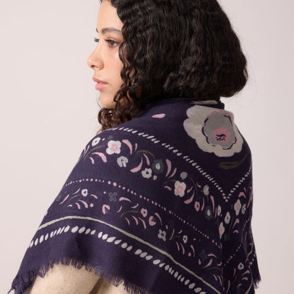 NEW Foulard Balkan Bleu orage