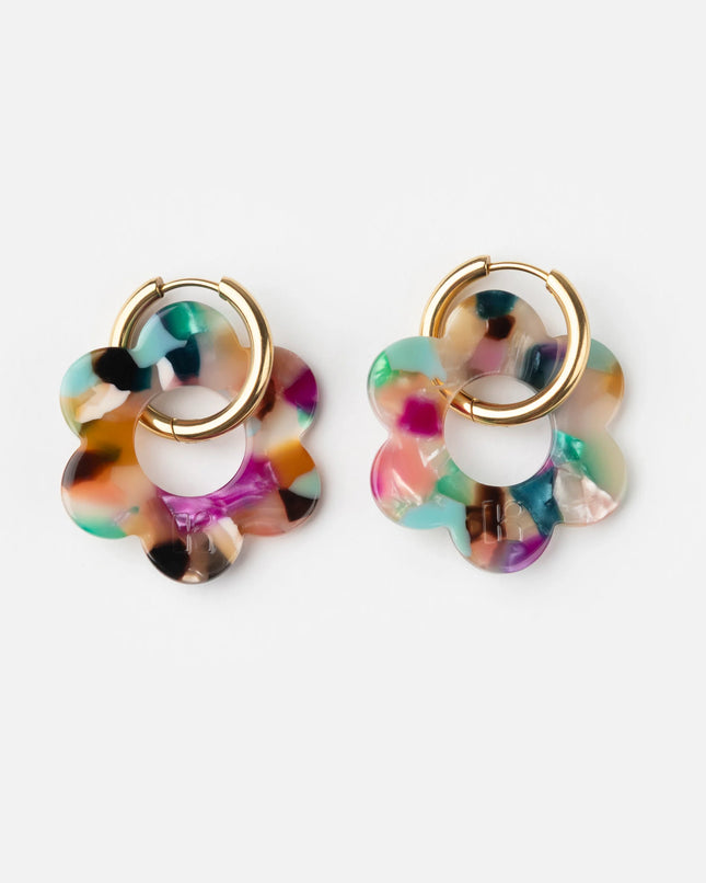 Boucles d'oreilles Maxi fleurette Confettis