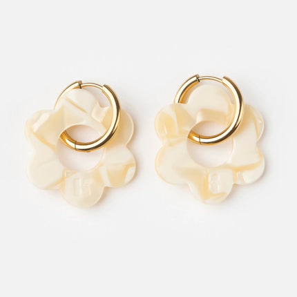 Boucles d'oreilles Maxi fleurette Nude