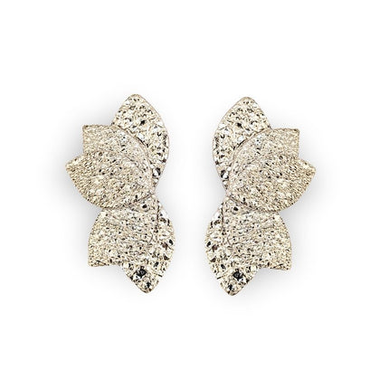Boucles d’oreilles Odette Or blanc