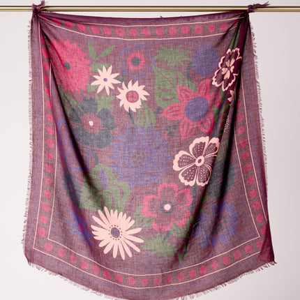 NEW Foulard Winter Bloom Figue