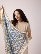 NEW Foulard Indiennes Bleu orage