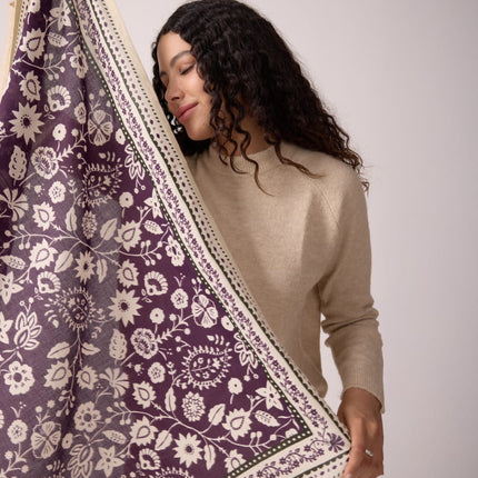 NEW Foulard Indiennes Violet