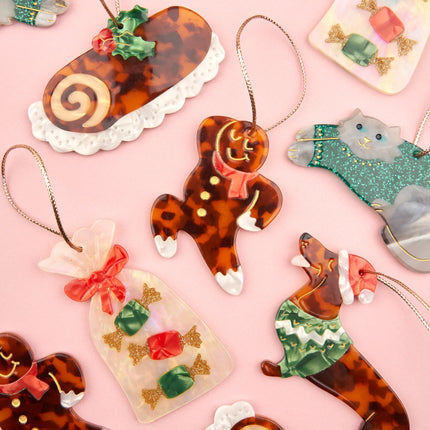 NEW Déco de Noël teckel frileux