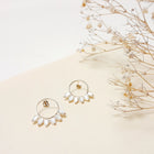 NEW Boucles d'oreilles 6 gouttes Nacre Blanche
