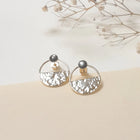 NEW Boucles d'oreilles Mini Comète Nacre grise