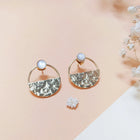 NEW Boucles d'oreilles Mini Comète Nacre Blanche