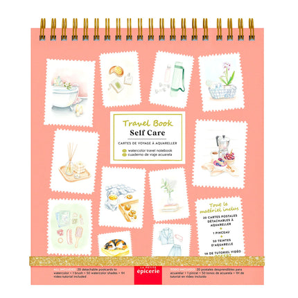 Travel book carnet d'aquarelle - Self care