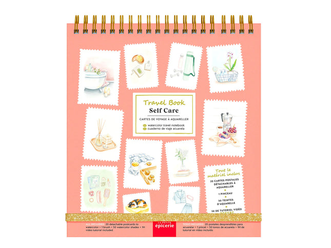 Travel book carnet d'aquarelle - Self care