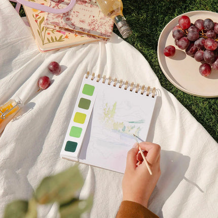 Travel book carnet d'aquarelle - Paysage nature