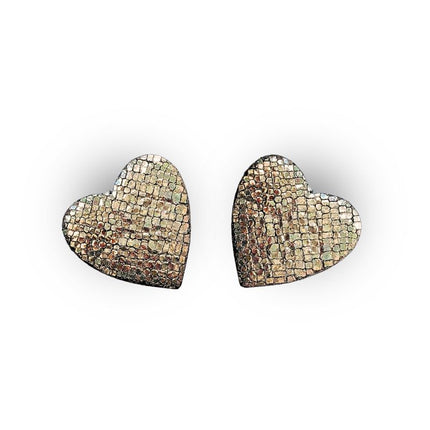 Boucles d’oreilles Venus Carbone irisé