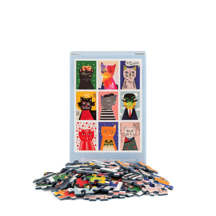 Mini puzzle Chats artistiques - 99 pièces