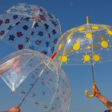 Parapluie fleurs bleues adulte Mathilde Cabanas