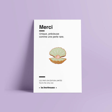 Pin’s Perle Rare - Merci (fin d'année scolaire)