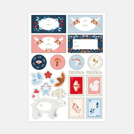 NEW Stickers Hiver blanc