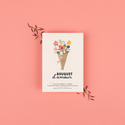 NEW Sachet de graines Bouquet d’amour (pensées)