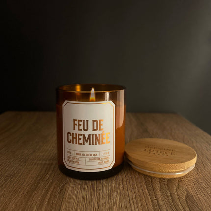 NEW Bougie Parfumée Feu de Cheminée