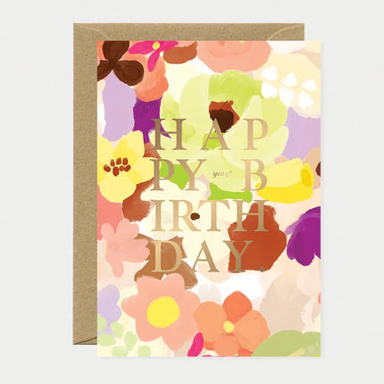Carte postale Happy Birthday Spring sweet