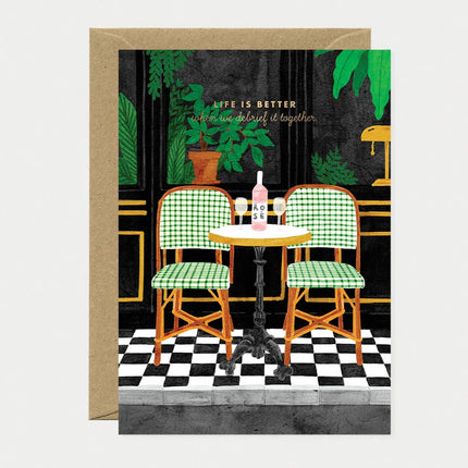 Carte postale Life is better - debrief