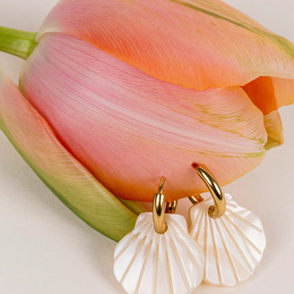 Boucles d'oreilles Baby mermaid Nude