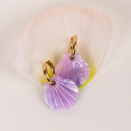 Boucles d'oreilles Baby mermaid Lavande