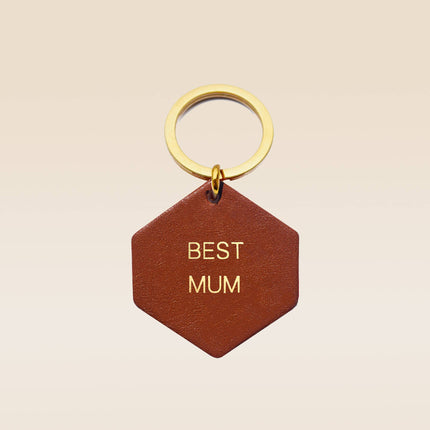 Porte-clés en cuir Best mum