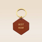 Porte-clés en cuir Best mum