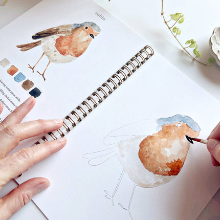 NEW Cahier d'aquarelle Oiseaux