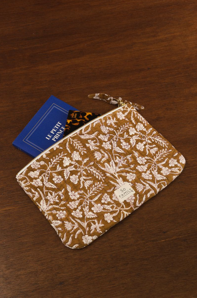 Grande pochette Calcutta Olive
