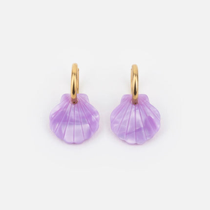 Boucles d'oreilles Baby mermaid Lavande