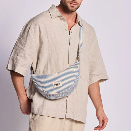 Sac banane Andréa Rayures bleu