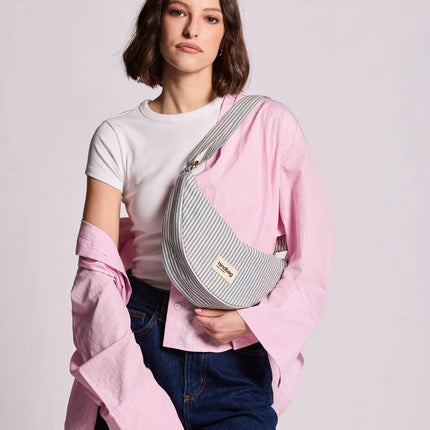 Sac banane Andréa Rayures bleu