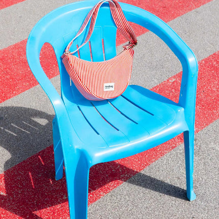 Sac banane Andréa Rayures rouge