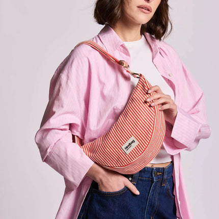 Sac banane Andréa Rayures rouge