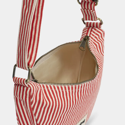 Sac banane Andréa Rayures rouge