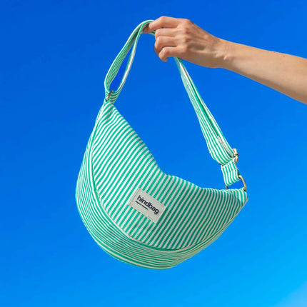 Sac banane Andréa Rayures vert