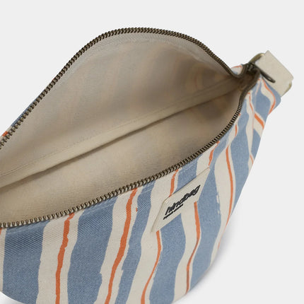 Sac banane Olivia Rayure orange et bleu